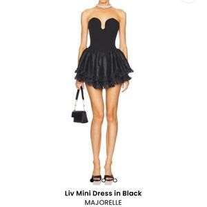 MAJORELLE Black Mini Dress